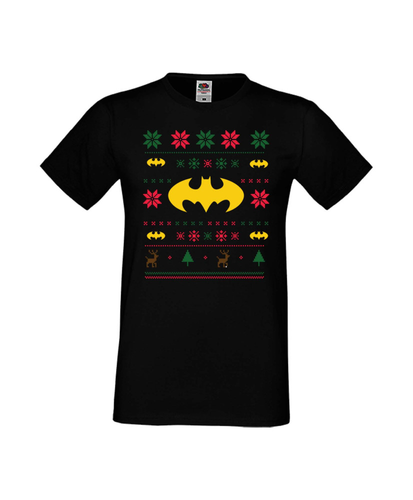 Мъжка Коледна Тениска Christmas Holiday Batman Christmas 001