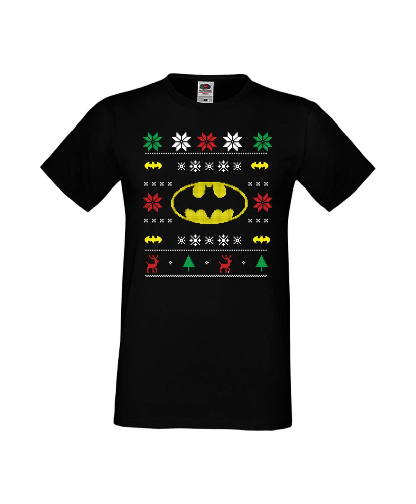 Мъжка Коледна Тениска Christmas Holiday Batman Christmas 02