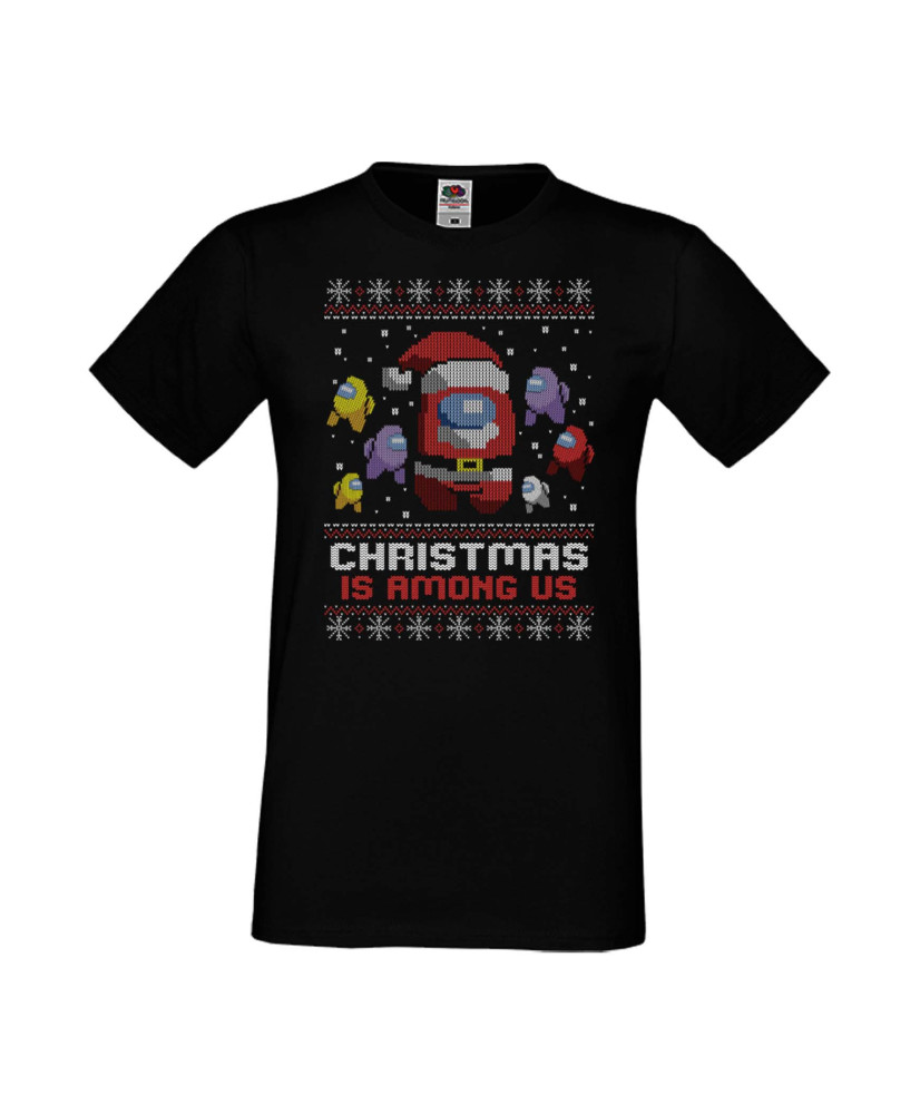 Мъжка Коледна Тениска Christmas Holiday Christmas Is Among Us