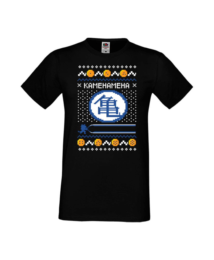 Мъжка Коледна Тениска Christmas Holiday Dragon Ball Z Kamehameha Мъжка Коледна Тениска Christmas Holiday Dragon Ball Z Kamehameha