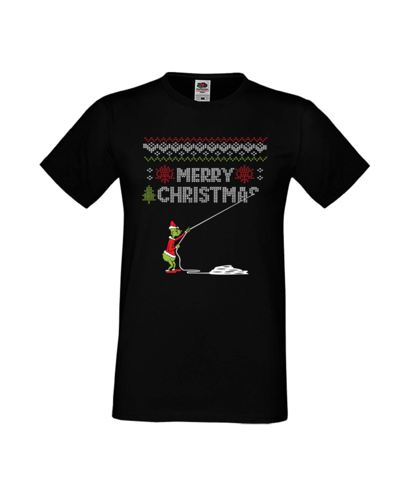 Мъжка Коледна Тениска Christmas Holiday Grinch Merry Christmas