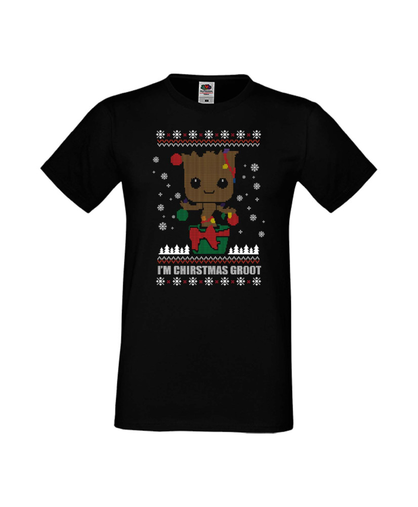 Мъжка Коледна Тениска Christmas Holiday Guardians Of The Galaxy Groot Christmas 01