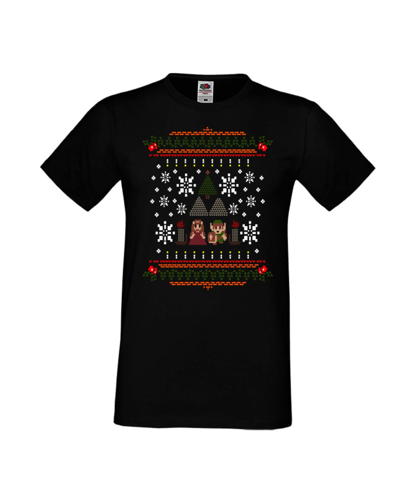 Мъжка Коледна Тениска Christmas Holiday Zelda Christmas 01