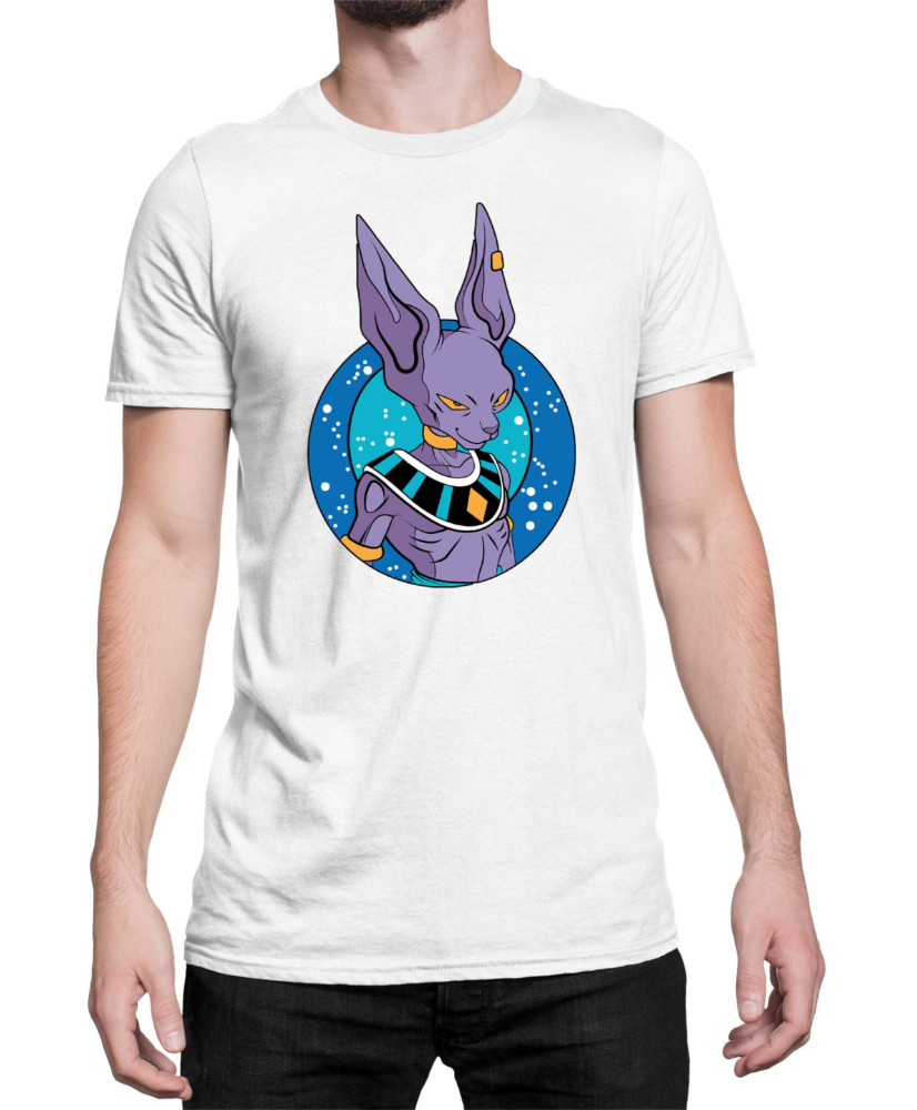 Мъжка Тениска Dragon Ball Z Beerus Cat God