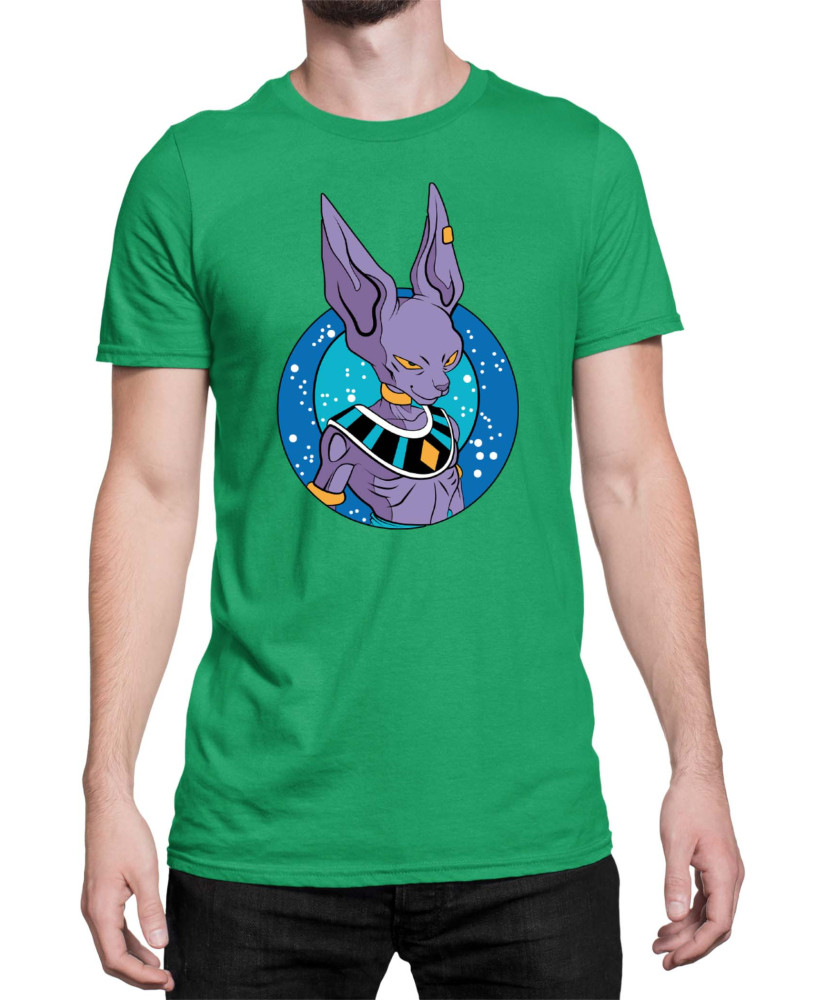 Мъжка Тениска Dragon Ball Z Beerus Cat God