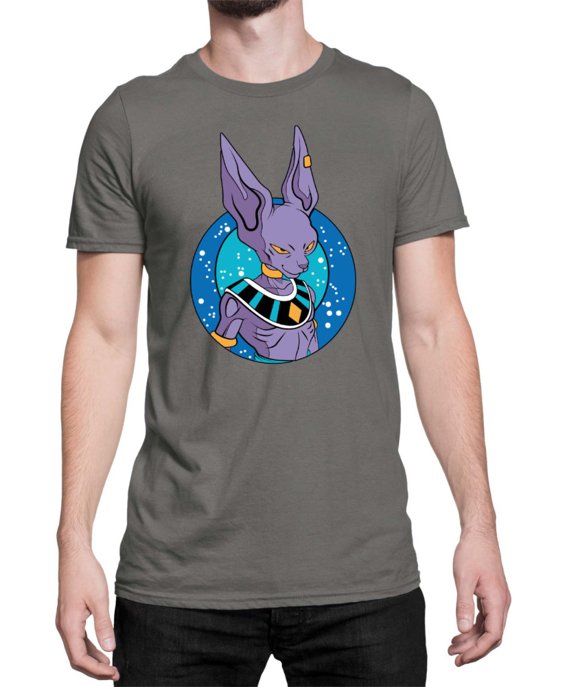 Мъжка Тениска Dragon Ball Z Beerus Cat God Мъжка Тениска Dragon Ball Z Beerus Cat God