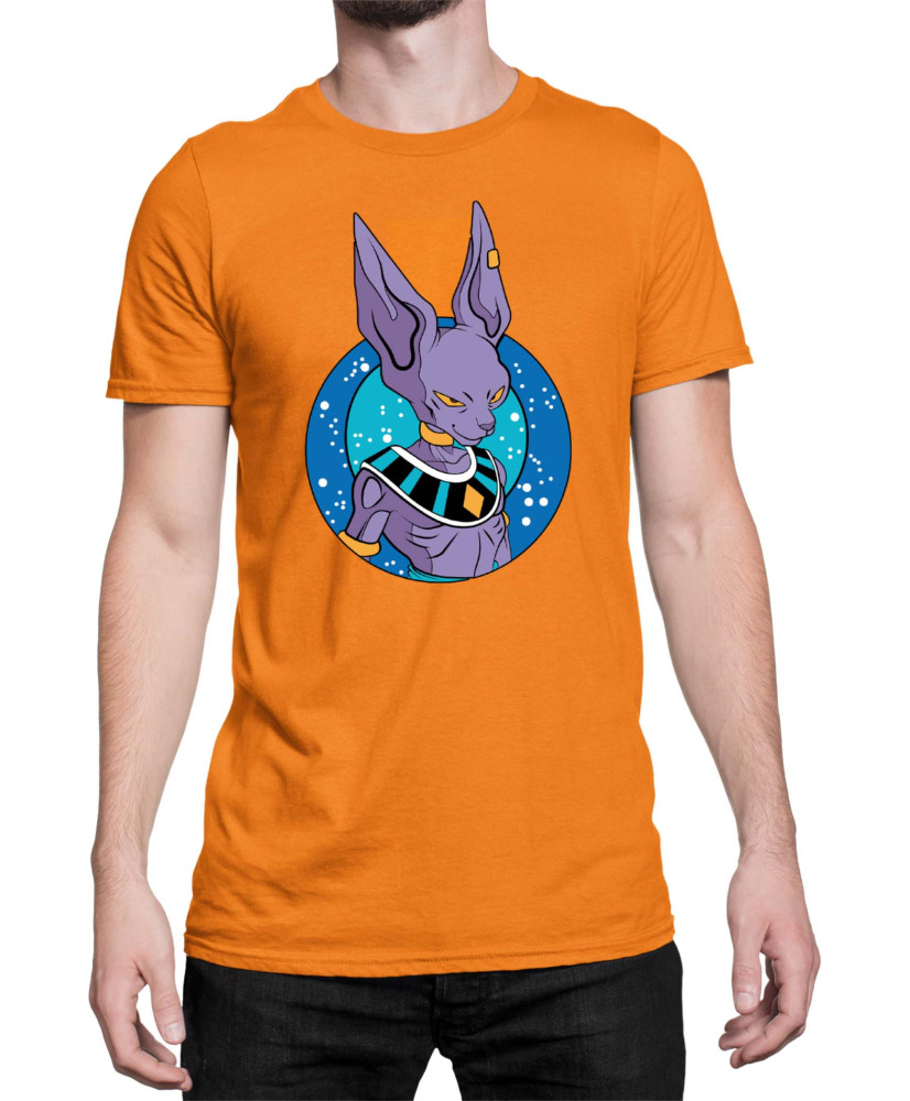 Мъжка Тениска Dragon Ball Z Beerus Cat God