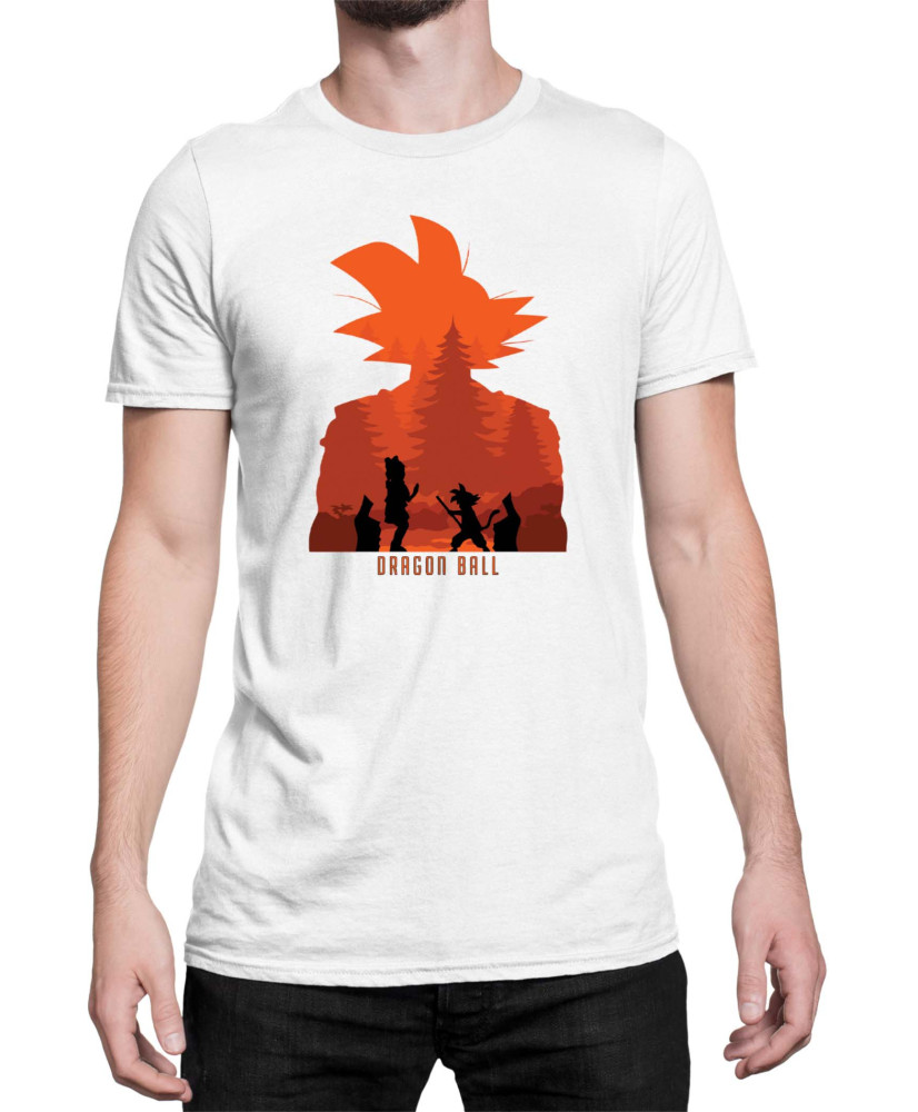 Мъжка Тениска Dragon Ball Z Gokusilhouette Мъжка Тениска Dragon Ball Z Gokusilhouette