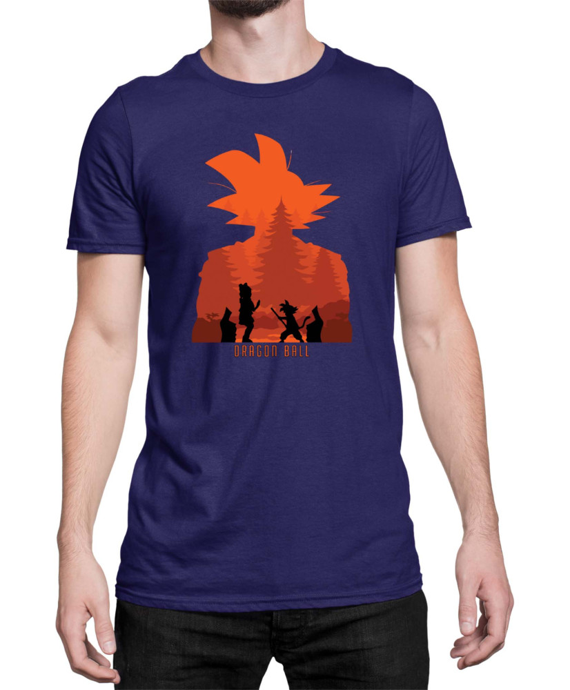 Мъжка Тениска Dragon Ball Z Gokusilhouette Мъжка Тениска Dragon Ball Z Gokusilhouette