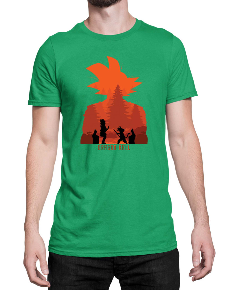 Мъжка Тениска Dragon Ball Z Gokusilhouette Мъжка Тениска Dragon Ball Z Gokusilhouette