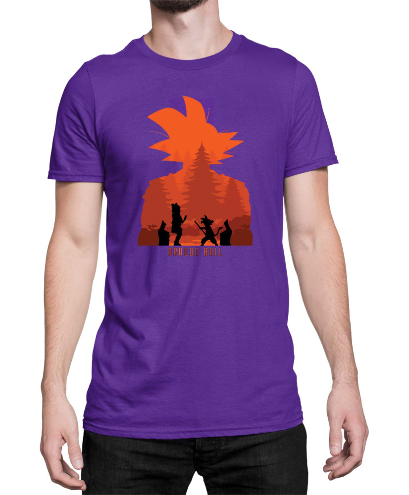 Мъжка Тениска Dragon Ball Z Gokusilhouette Мъжка Тениска Dragon Ball Z Gokusilhouette