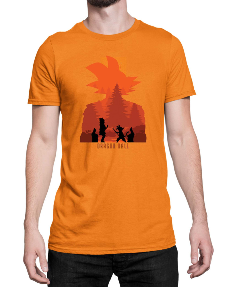 Мъжка Тениска Dragon Ball Z Gokusilhouette Мъжка Тениска Dragon Ball Z Gokusilhouette