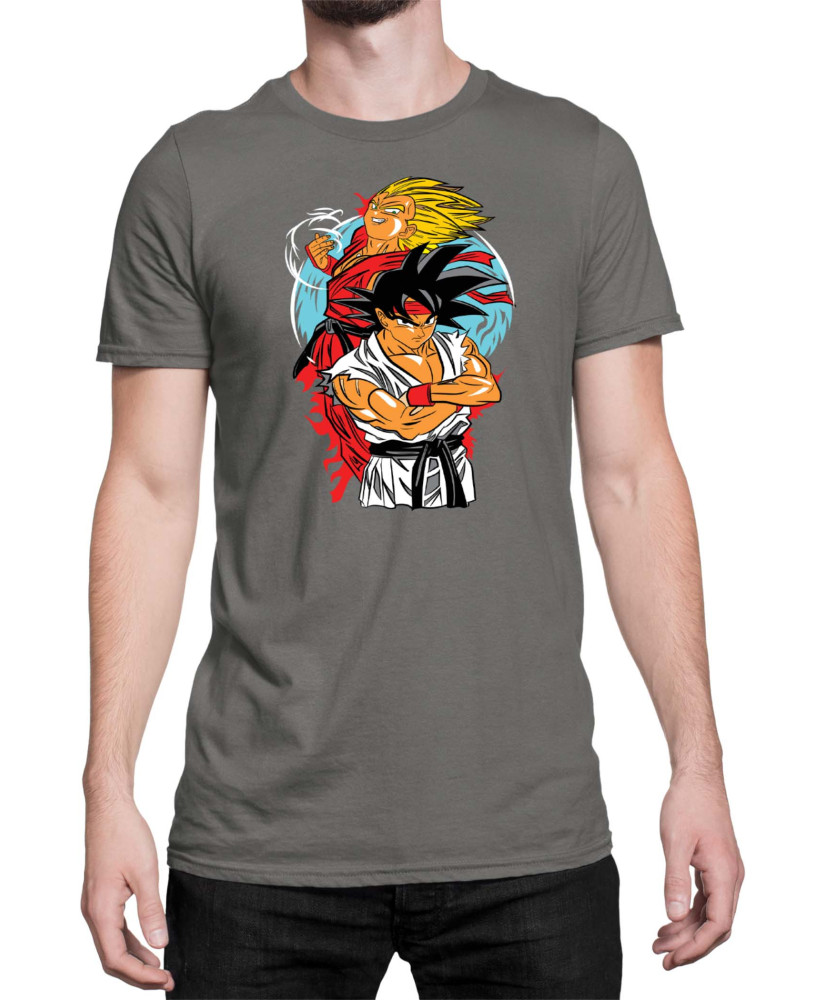 Мъжка Тениска Dragon Ball Z Street Figther Мъжка Тениска Dragon Ball Z Street Figther