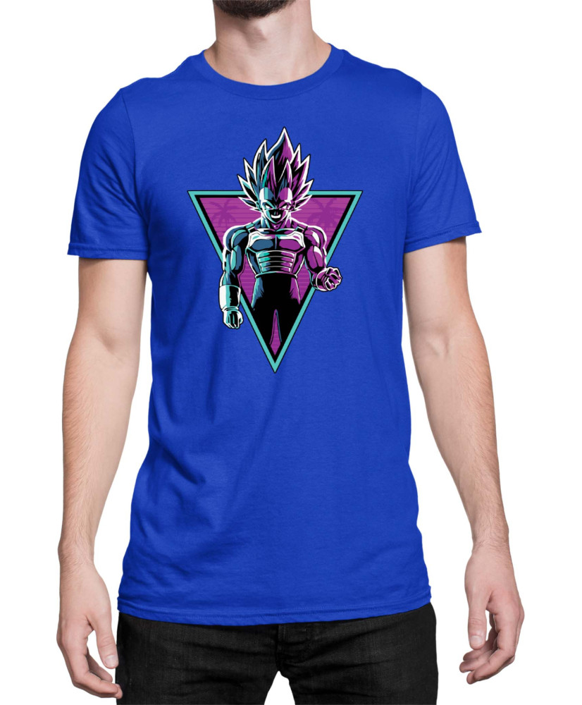 Мъжка Тениска Dragon Ball Z Blue Prince Мъжка Тениска Dragon Ball Z Blue Prince