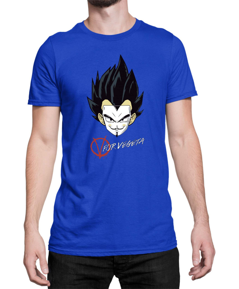 Мъжка Тениска Dragon Ball Z V For Vegeta Мъжка Тениска Dragon Ball Z V For Vegeta