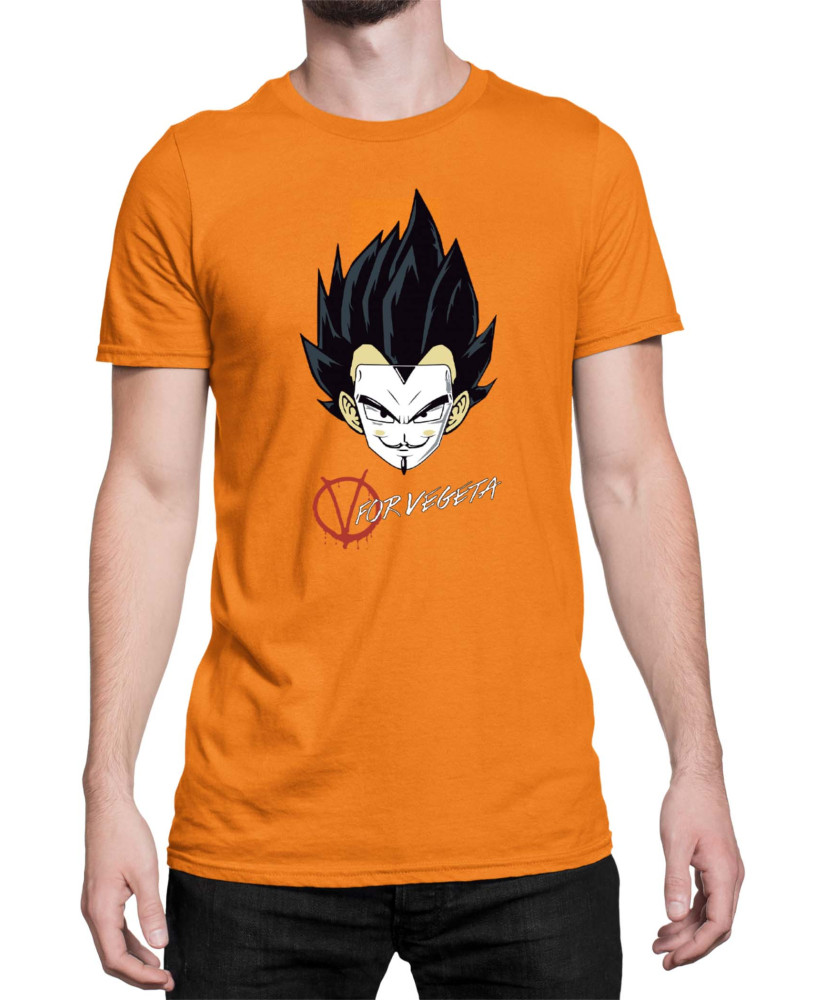 Мъжка Тениска Dragon Ball Z V For Vegeta Мъжка Тениска Dragon Ball Z V For Vegeta