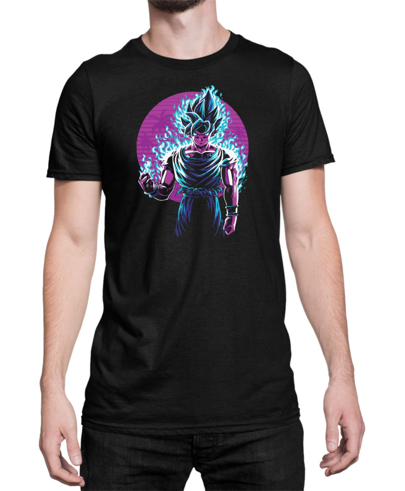 Мъжка Тениска Dragon Ball Z Saiyanbluegoku Мъжка Тениска Dragon Ball Z Saiyanbluegoku