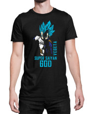 Мъжка Тениска Dragon Ball Z Vegetasupergod