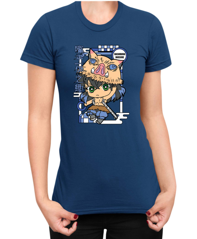 Дамска Тениска Demon Slayer Kimetsu No Yaiba Chibiinosuke