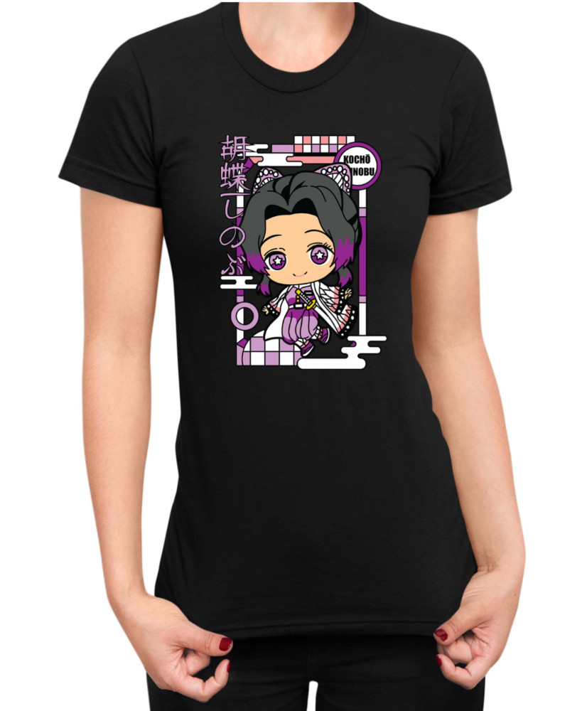 Дамска Тениска Demon Slayer Kimetsu No Yaiba Chibishinobu Дамска Тениска Demon Slayer Kimetsu No Yaiba Chibishinobu