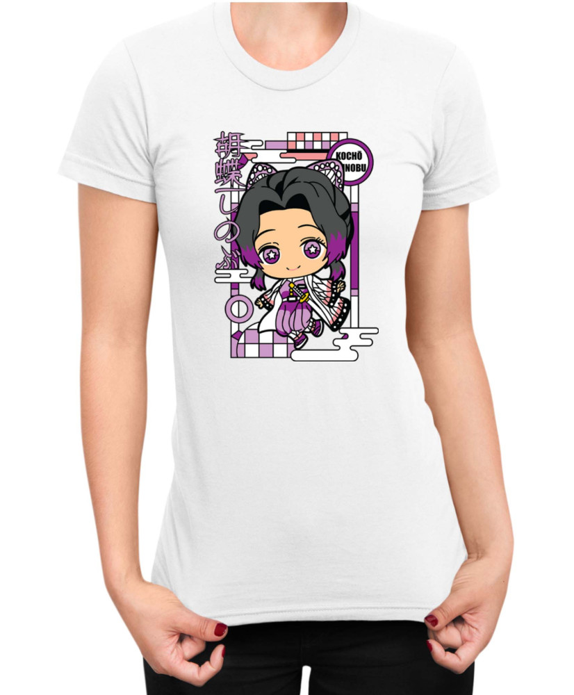 Дамска Тениска Demon Slayer Kimetsu No Yaiba Chibishinobu Дамска Тениска Demon Slayer Kimetsu No Yaiba Chibishinobu
