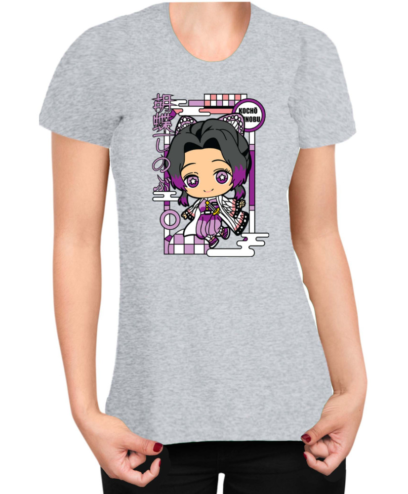 Дамска Тениска Demon Slayer Kimetsu No Yaiba Chibishinobu Дамска Тениска Demon Slayer Kimetsu No Yaiba Chibishinobu