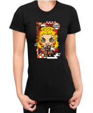 Дамска Тениска Demon Slayer Kimetsu No Yaiba Chibirengoku