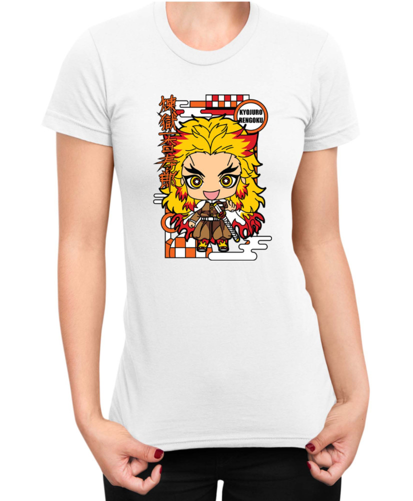 Дамска Тениска Demon Slayer Kimetsu No Yaiba Chibirengoku Дамска Тениска Demon Slayer Kimetsu No Yaiba Chibirengoku