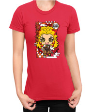 Дамска Тениска Demon Slayer Kimetsu No Yaiba Chibirengoku