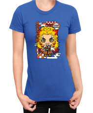 Дамска Тениска Demon Slayer Kimetsu No Yaiba Chibirengoku