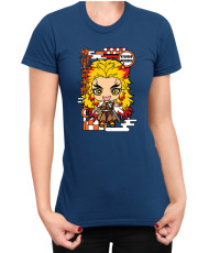 Дамска Тениска Demon Slayer Kimetsu No Yaiba Chibirengoku