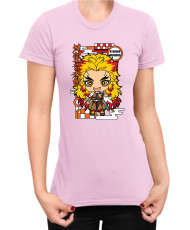 Дамска Тениска Demon Slayer Kimetsu No Yaiba Chibirengoku