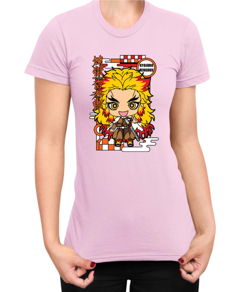 Дамска Тениска Demon Slayer Kimetsu No Yaiba Chibirengoku Дамска Тениска Demon Slayer Kimetsu No Yaiba Chibirengoku