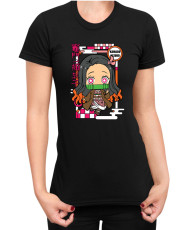 Дамска Тениска Demon Slayer Kimetsu No Yaiba Chibinezuko