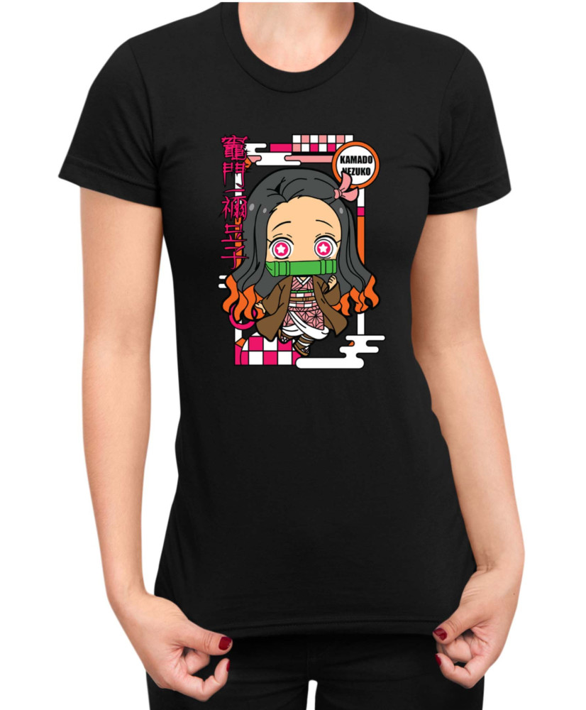 Дамска Тениска Demon Slayer Kimetsu No Yaiba Chibinezuko Дамска Тениска Demon Slayer Kimetsu No Yaiba Chibinezuko