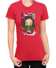Дамска Тениска Demon Slayer Kimetsu No Yaiba Chibinezuko