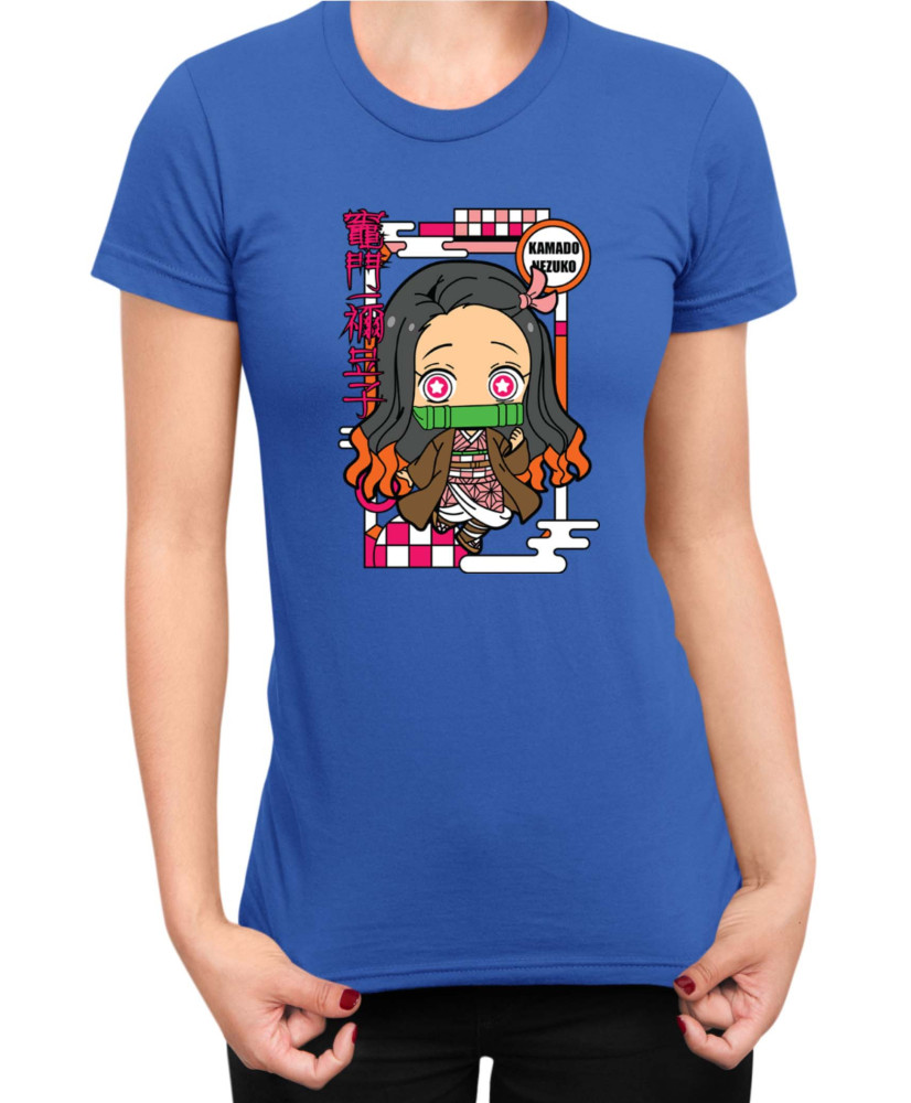 Дамска Тениска Demon Slayer Kimetsu No Yaiba Chibinezuko Дамска Тениска Demon Slayer Kimetsu No Yaiba Chibinezuko