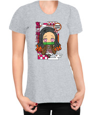 Дамска Тениска Demon Slayer Kimetsu No Yaiba Chibinezuko