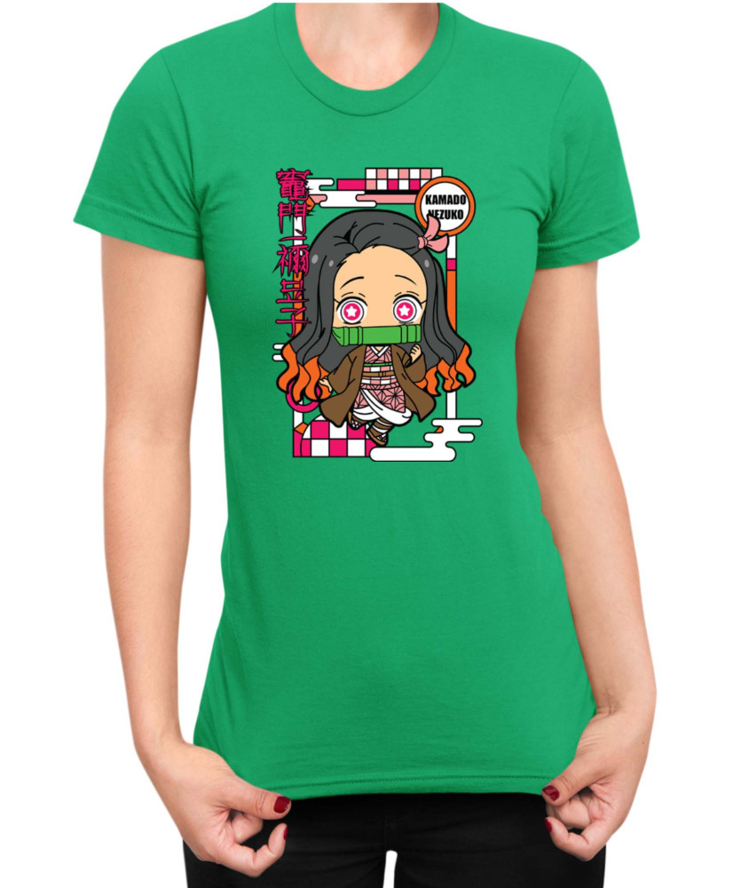 Дамска Тениска Demon Slayer Kimetsu No Yaiba Chibinezuko Дамска Тениска Demon Slayer Kimetsu No Yaiba Chibinezuko