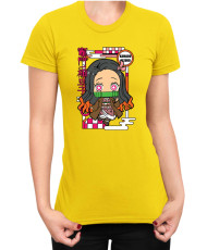 Дамска Тениска Demon Slayer Kimetsu No Yaiba Chibinezuko