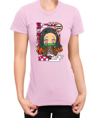 Дамска Тениска Demon Slayer Kimetsu No Yaiba Chibinezuko