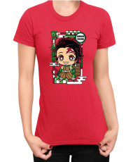 Дамска Тениска Demon Slayer Kimetsu No Yaiba Chibitanjiro