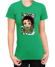 Дамска Тениска Demon Slayer Kimetsu No Yaiba Chibitanjiro