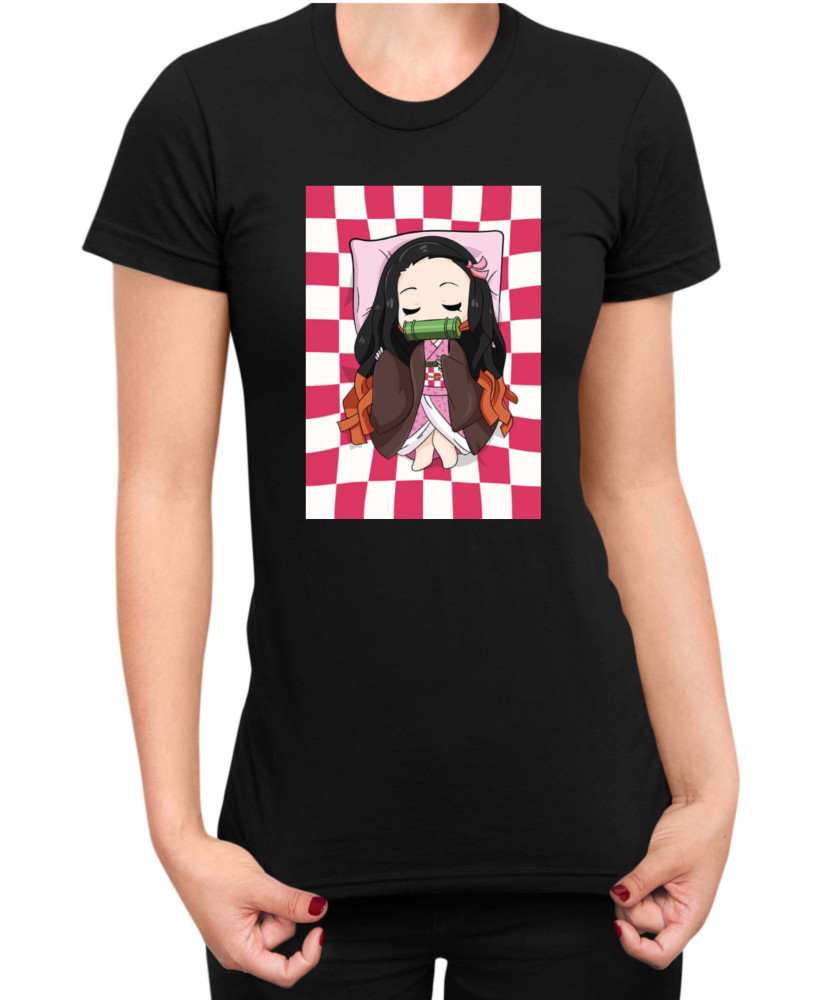 Дамска Тениска Demon Slayer Kimetsu No Yaiba Nezukosleep Дамска Тениска Demon Slayer Kimetsu No Yaiba Nezukosleep