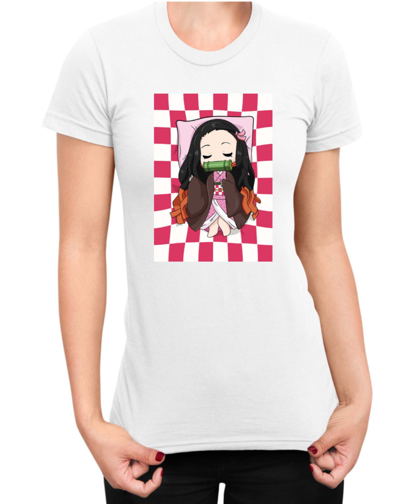 Дамска Тениска Demon Slayer Kimetsu No Yaiba Nezukosleep Дамска Тениска Demon Slayer Kimetsu No Yaiba Nezukosleep