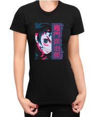 Дамска Тениска Demon Slayer Kimetsu No Yaiba Tanjirodemon