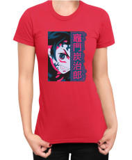 Дамска Тениска Demon Slayer Kimetsu No Yaiba Tanjirodemon