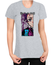 Дамска Тениска Demon Slayer Kimetsu No Yaiba Tanjiroface