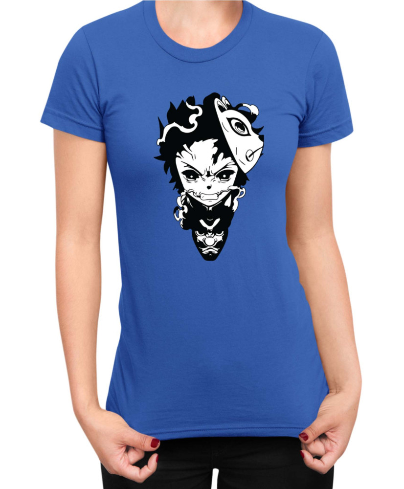 Дамска Тениска Demon Slayer Kimetsu No Yaiba Tanjirodragon Дамска Тениска Demon Slayer Kimetsu No Yaiba Tanjirodragon