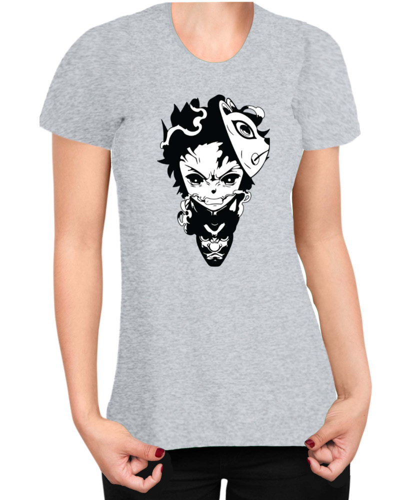 Дамска Тениска Demon Slayer Kimetsu No Yaiba Tanjirodragon Дамска Тениска Demon Slayer Kimetsu No Yaiba Tanjirodragon